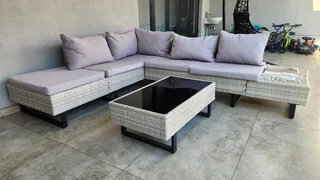 Cyprus Rattan Corner Outdoor Patio Set For Sale!!