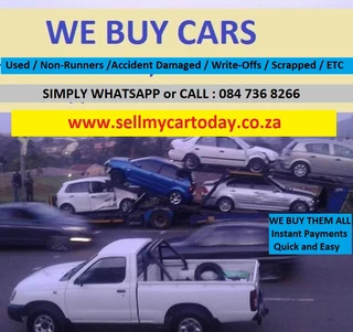 We Buy Non-runners / Accident Damaged / Runners  -  *cars - Bakkies - Trucks*