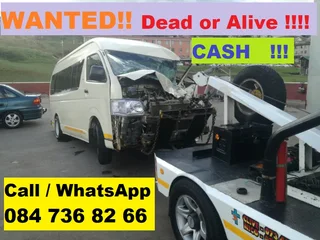 WE BUY NON-RUNNERS / ACCIDENT DAMAGED / RUNNERS  -  *CARS - BAKKIES - TRUCKS*