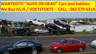 WE BUY NON-RUNNERS / ACCIDENT DAMAGED / RUNNERS  -  *CARS - BAKKIES - TRUCKS*