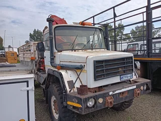 Samil 50  Fassi F95-21 crane dropside body truck 6x6