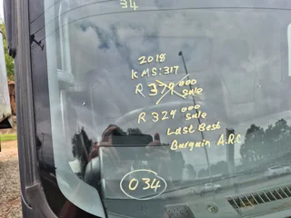 2018 Isuzu 500 with box body truck.