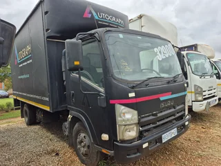2018 Isuzu 500 with box body truck.