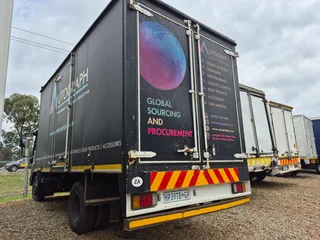2018 Isuzu 500 with box body truck.