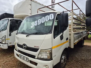 2012 Toyota Hino 300 cage dropside  body truck