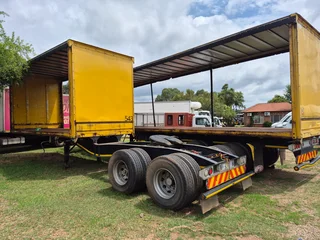 2014 SA truck 6m &#43;12m superlink curtain side trailer