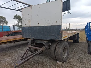 Henred 7m Flatdeck draw bar trailer