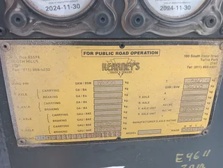 2014 Kearney 18cub chrome side tipper link trailer.