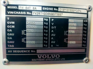 2022 Volvo FH16 610Hp double diff truck 6x4 Hydraulics