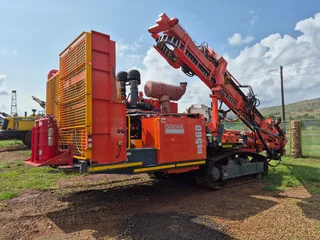 Sandvik DR560 crawler mounted diesel powered drill.