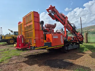 Sandvik DR560 crawler mounted diesel powered drill.