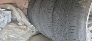 R LINE AUDI MAGS with tires for VW