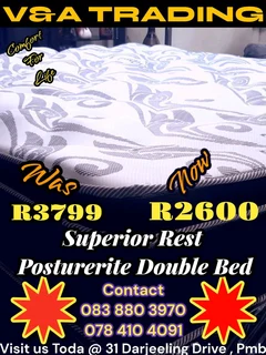 We deliver &amp; accept payment on arrival of ur bed cash, eft or card payments....