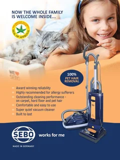 SEBO Airbelt K1 powerful compact vacuum cleaner ~ New