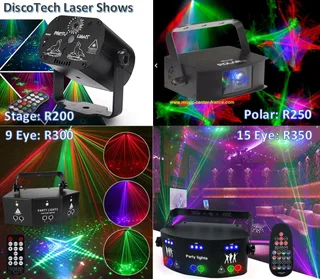UV black lights, lasers, strobes, smoke machine & décor to rent - DiscoTech
