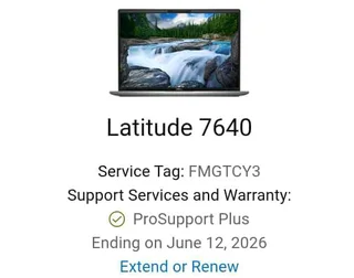 Dell Latitude 7640 13th GenIntel Core i7- 1370 P vPro512ssd, 32Gb Ram Touchscreen Windows 11 Pro 16.