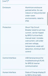 Battery pack for Solar inverter