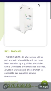 Battery pack for Solar inverter
