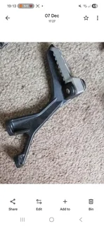 Left rear passenger  footrest