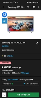 Samsung 65&#34; 8K QLED TV