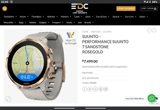 Suunto 7 SANDSTONE ROSEGOLD Smartwatch With Versatile Sport