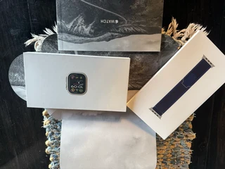 Apple Watch Ultra 2 49mm Natural Titanium Case with Blue Tr