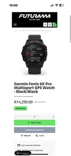 Garmin Fenix 6X Sapphire - Carbon Gray DLC with Black Band