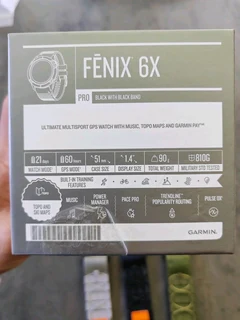 Garmin Fenix 6X Pro 51mm - Carbon Gray DLC With Black Band