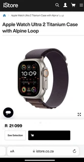 Apple Watch Ultra 2nd Gen Titanium 49mm GPS&#43;Cellular Indigo Alpine Loop