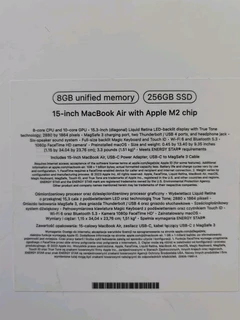 2024 Apple MacBook Air 15-inch M2 8-Core CPU, 10-Core GPU (8GB Unified RAM, 256GB Midnight