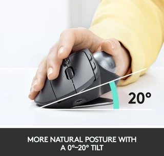 Logitech MX Ergo Advanced Wireless Trackball Mouse Grey