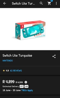 Nintendo Switch Lite Turquoise Combo Extras