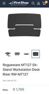 Rogueware MT127 Sit-Stand Workstation Desk Riser