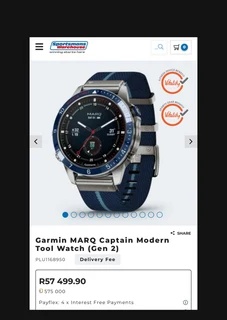 2024 Garmin MARQ® Captain (Gen 2) Sapphire Modern Tool WatchGrade 5 Titanium / Ceramic
