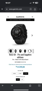 Garmin Fenix 6X Pro 51mm - Carbon Gray DLC With Black Band