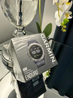Sealed Garmin Enduro Solar Steel with Gray UltraFit Nylon Strap