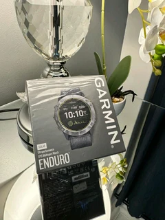 Sealed Garmin Enduro Solar Steel with Gray UltraFit Nylon Strap
