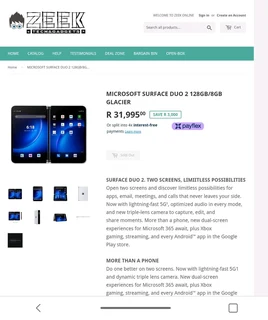 Latest Microsoft Surface DUO 2 Glacier 128GB | 8GB Ram