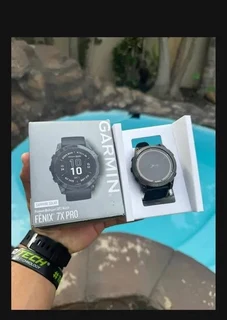 Garmin Fenix 7X Pro – Sapphire Solar EditionCarbon Gray DLC Titanium with Black Band