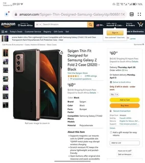 Samsung Galaxy Z Fold 2 Top Spec Cover Cases