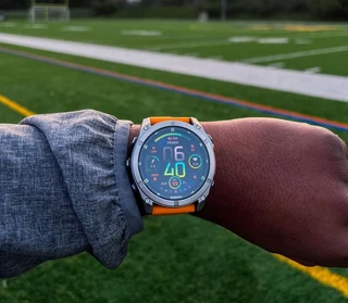 2024 Garmin Fenix 8 – 47 mm, AMOLEDSapphire, Titanium With Spark Orange/Graphite Silicone Band