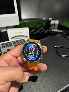 2024 Garmin Fenix 8 – 47 mm, AMOLEDSapphire, Titanium With Spark Orange/Graphite Silicone Band