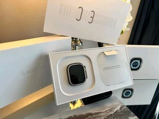 Apple Watch Ultra GPS + Cellular, 49mm Titanium Case with White Ocean Band