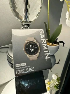 Sealed Garmin Fenix 7S Pro - Sapphire Solar Edition Soft Gold with Light Sand Band
