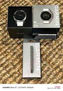 Garmin Epix (Gen 2) - Sapphire Edition | 47mm Titanium with White Band