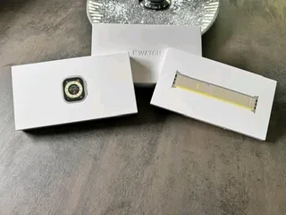 Apple Watch Ultra Titanium Case - With Yellow &amp; Beige Trail