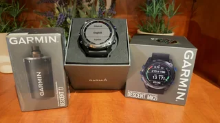 Garmin Descent™ Mk2i Bundle, Titanium Carbon Gray DLC with Black Band (Includes Descent T1)