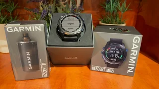 Garmin Descent™ Mk2i Bundle, Titanium Carbon Gray DLC with Black Band (Includes Descent T1)