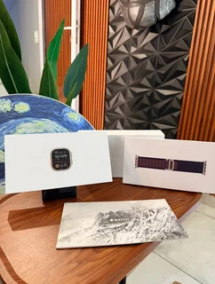 Apple Watch Ultra 2 Titanium Case with Indigo Alpine Loop - Medium