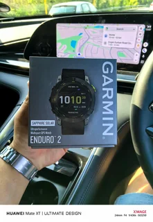 Garmin Enduro 2 Sapphire Solar Carbon Grey DLC Titanium with Black UltraFit band